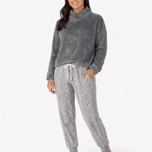 Jane & Bleecker Cozy Lounge Set Womens Medium Gray 2-Piece 1420277 NWT